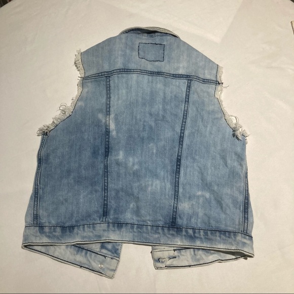 Thrill distressed denim vest - Picture 5 of 6